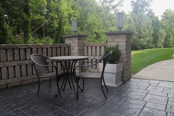 Stamped Concrete Patio Installation in Eagle